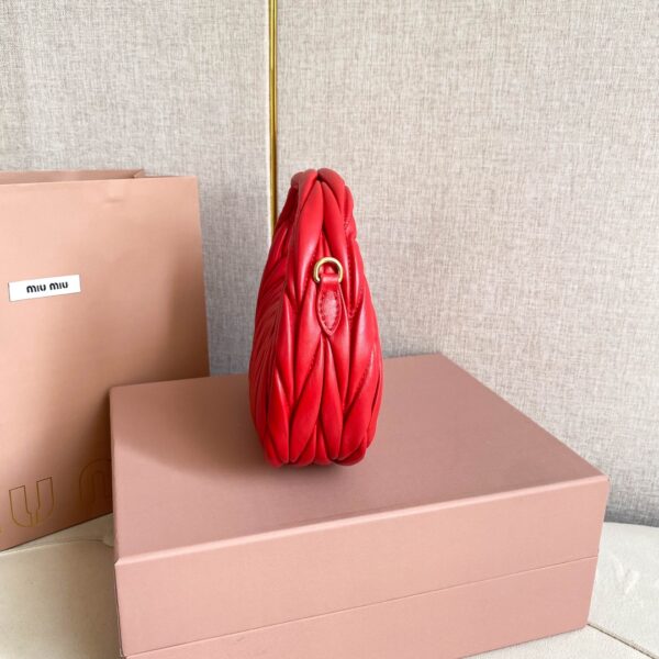 Wander matelassé nappa leather hobo bag