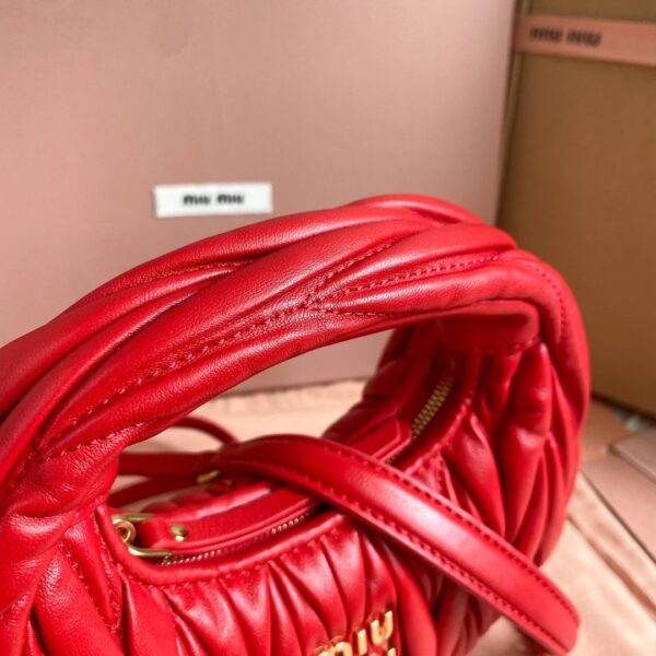 Wander matelassé nappa leather hobo bag