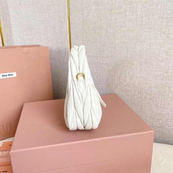 Wander matelassé nappa leather hobo bag