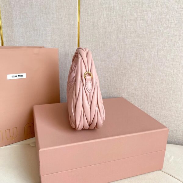 Wander matelassé nappa leather hobo bag