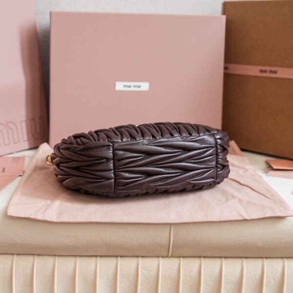 Wander matelassé nappa leather hobo bag